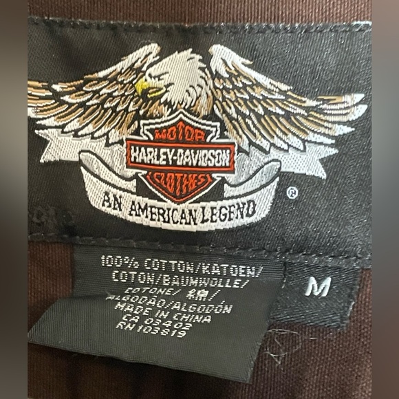 Harley-Davidson Men’s Long Sleeve Button Down Long Sleeve Shirt. Size Medium - Picture 8 of 9